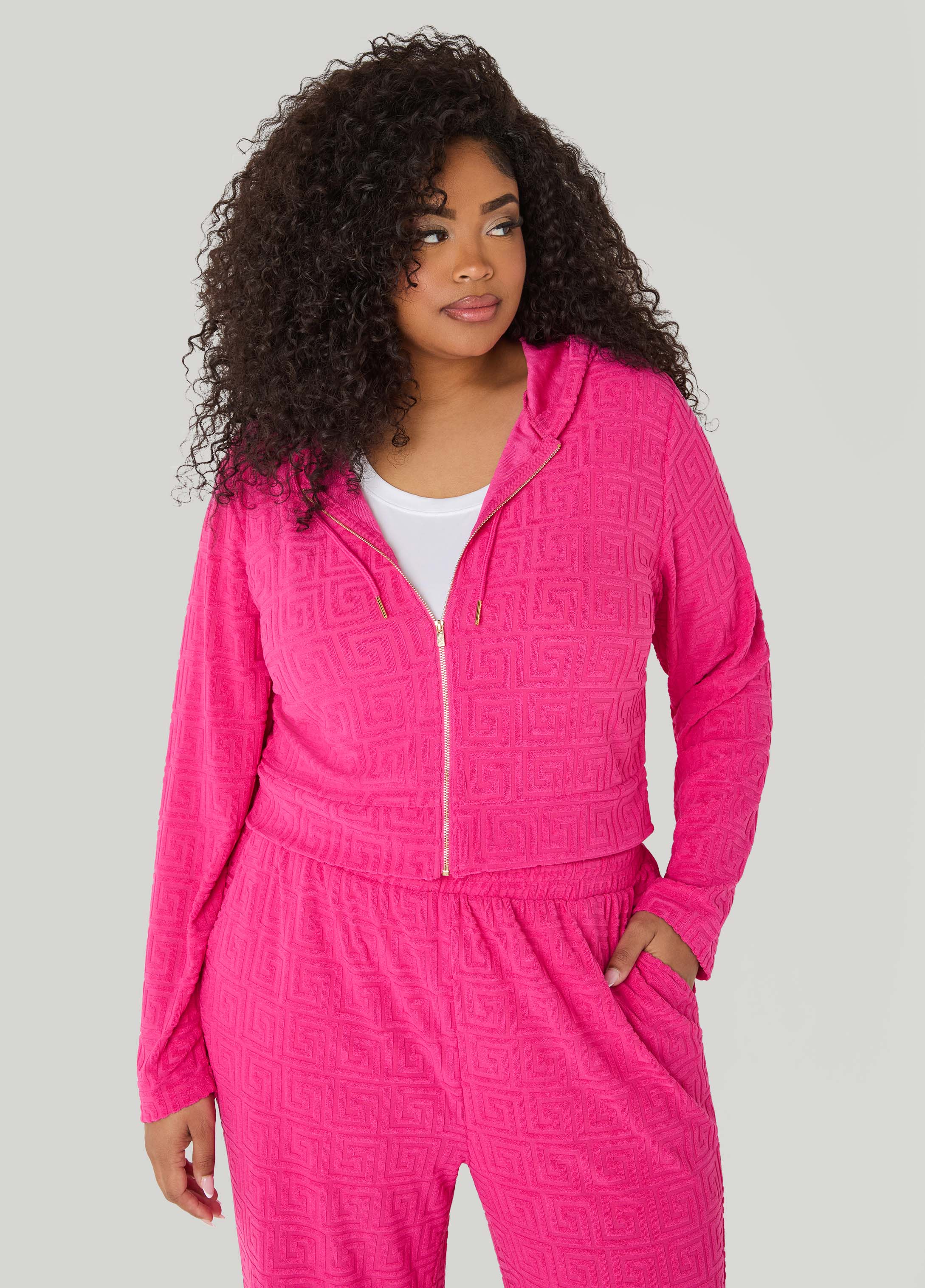 Greek Key Track Jacket