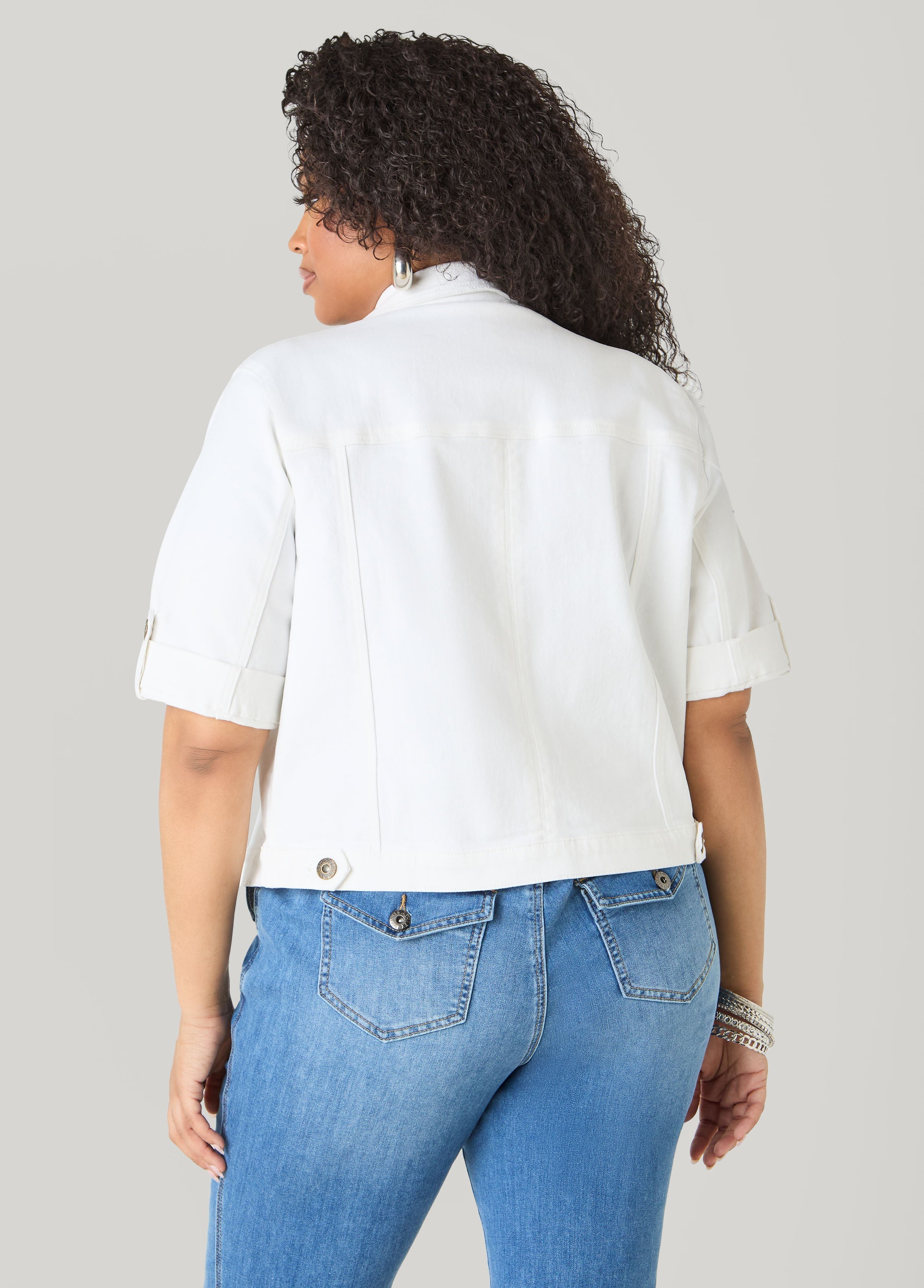 Cuffed Denim Jacket