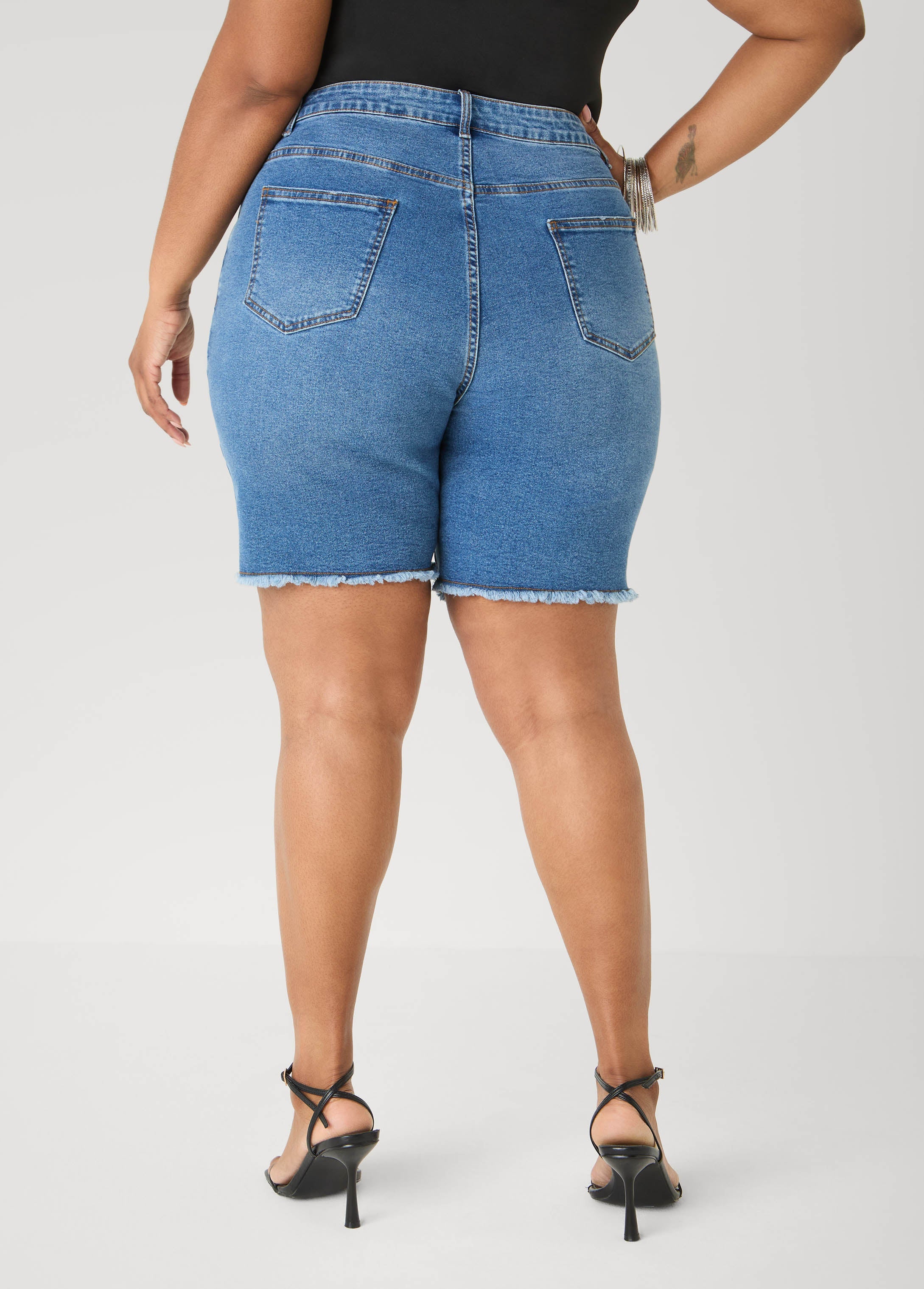 Fearless Distressed Denim Shorts
