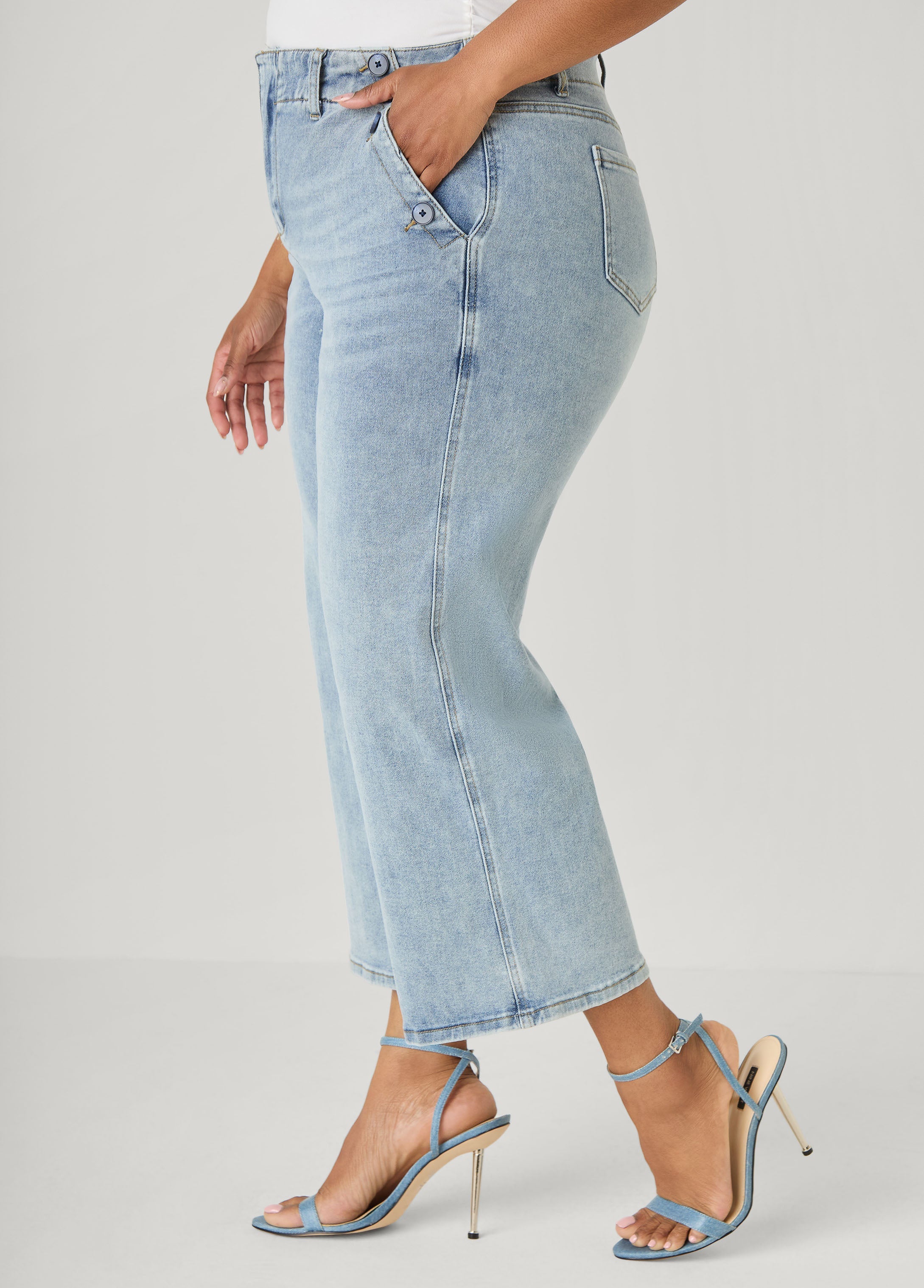 Denim Sailor Capris