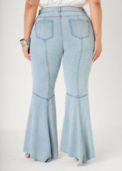 Seam Detailed Flared Jeans