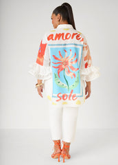 Ruffled Amore Hi Low Shirt
