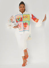 Ruffled Amore Hi Low Shirt
