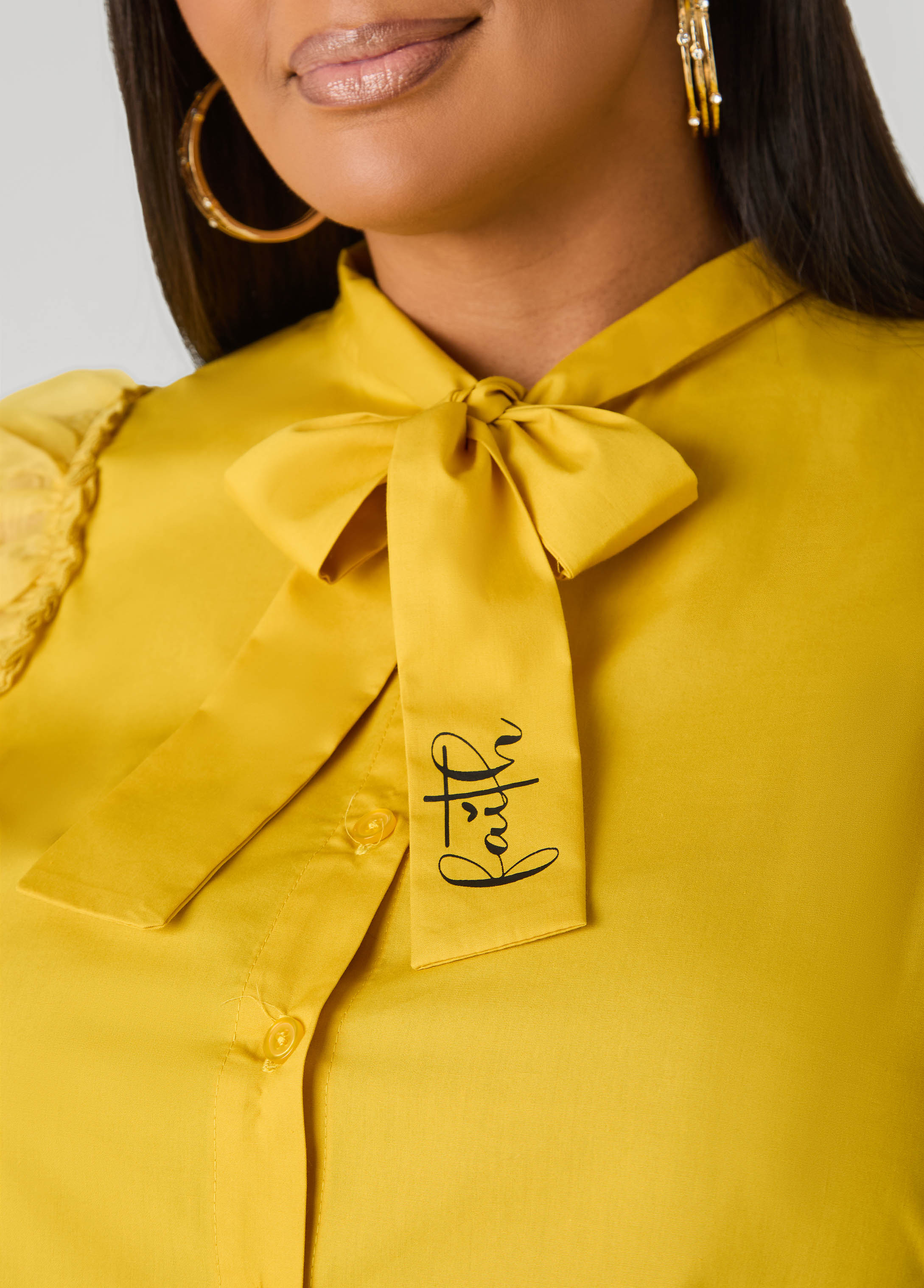 Organza Sleeved Faith Shirt