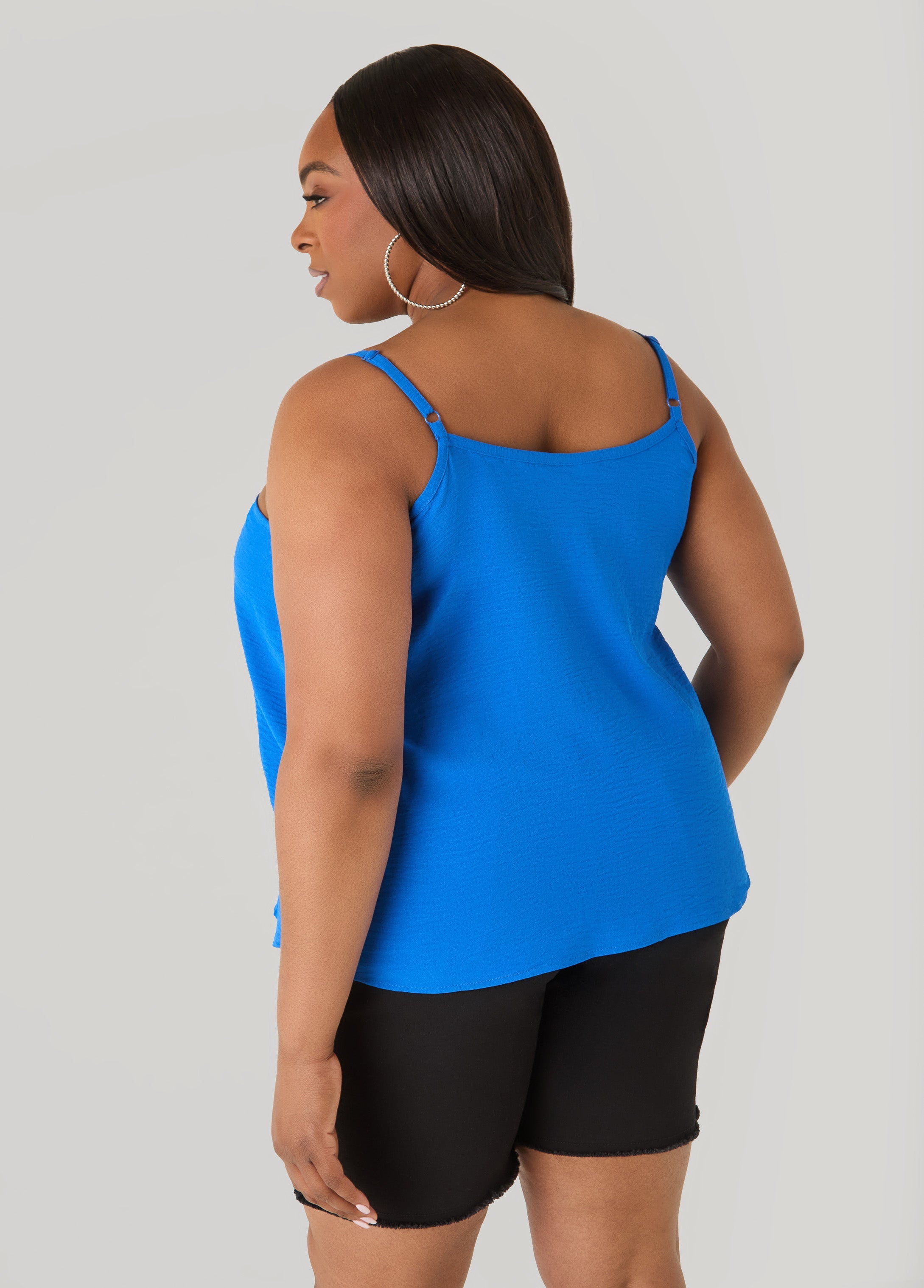 Textured V Neck Cami