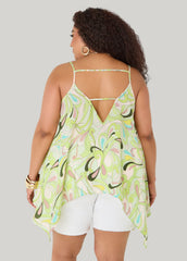 Paisley Print Handkerchief Tank