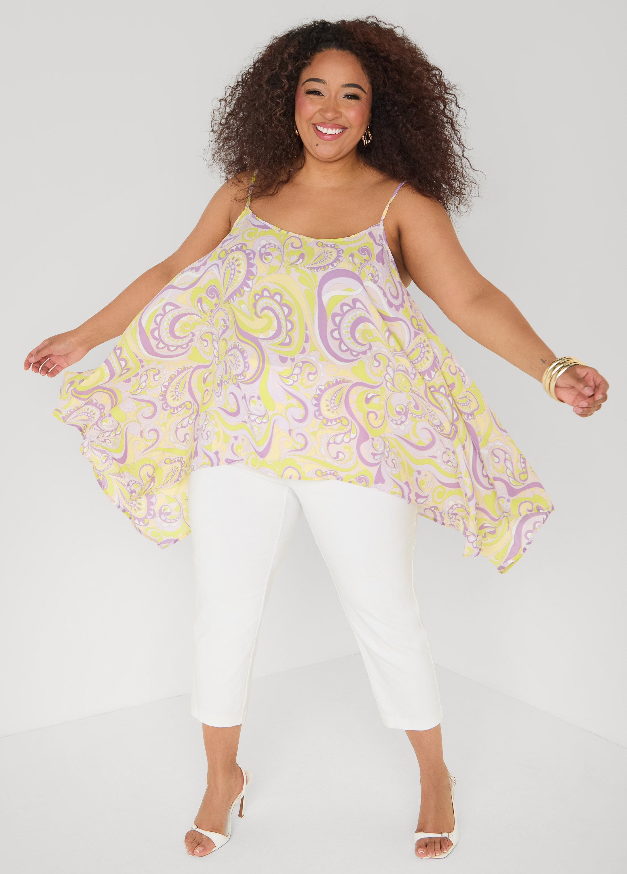 Paisley Print Handkerchief Tank