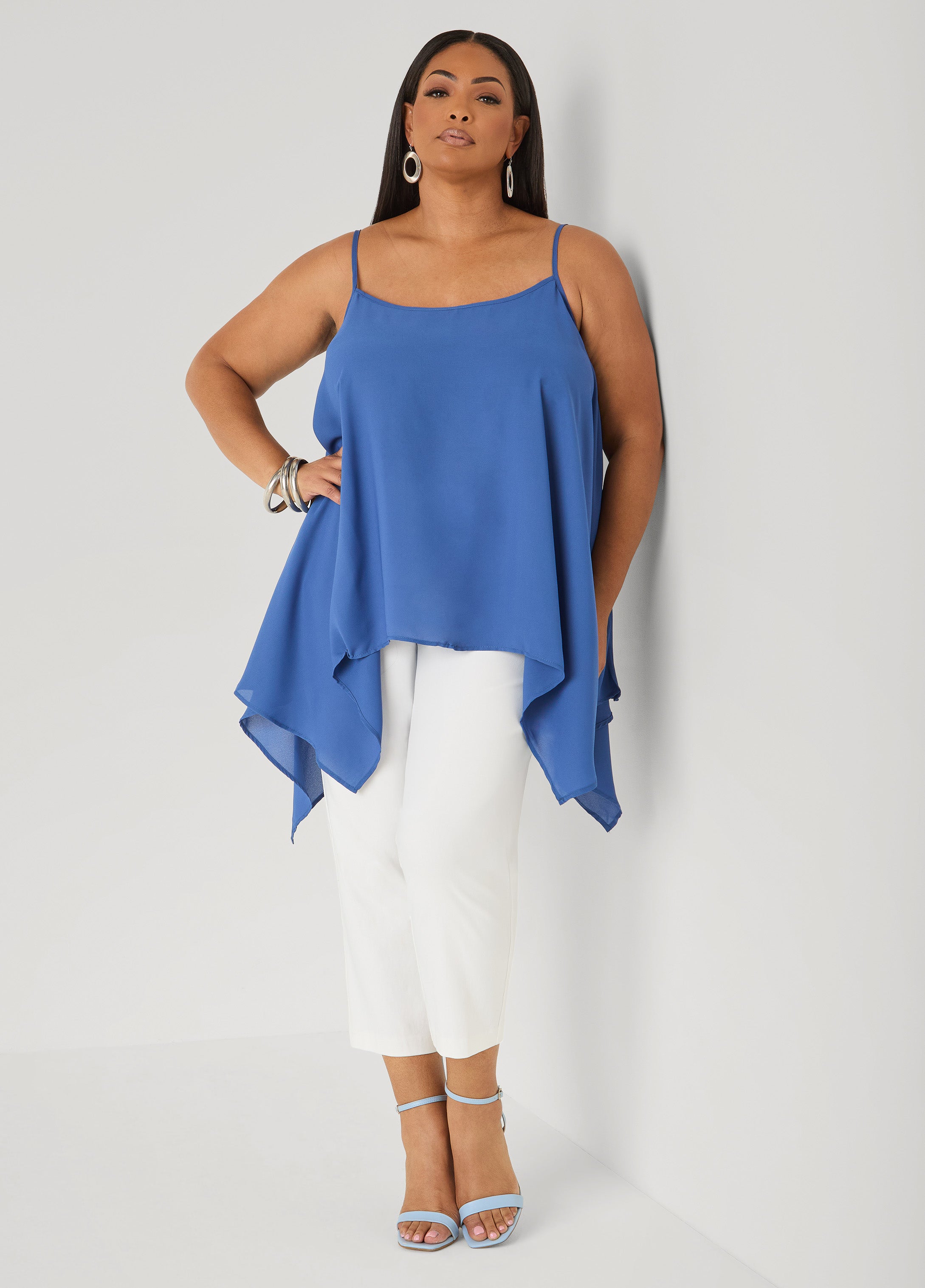 Crepe Handkerchief Tank
