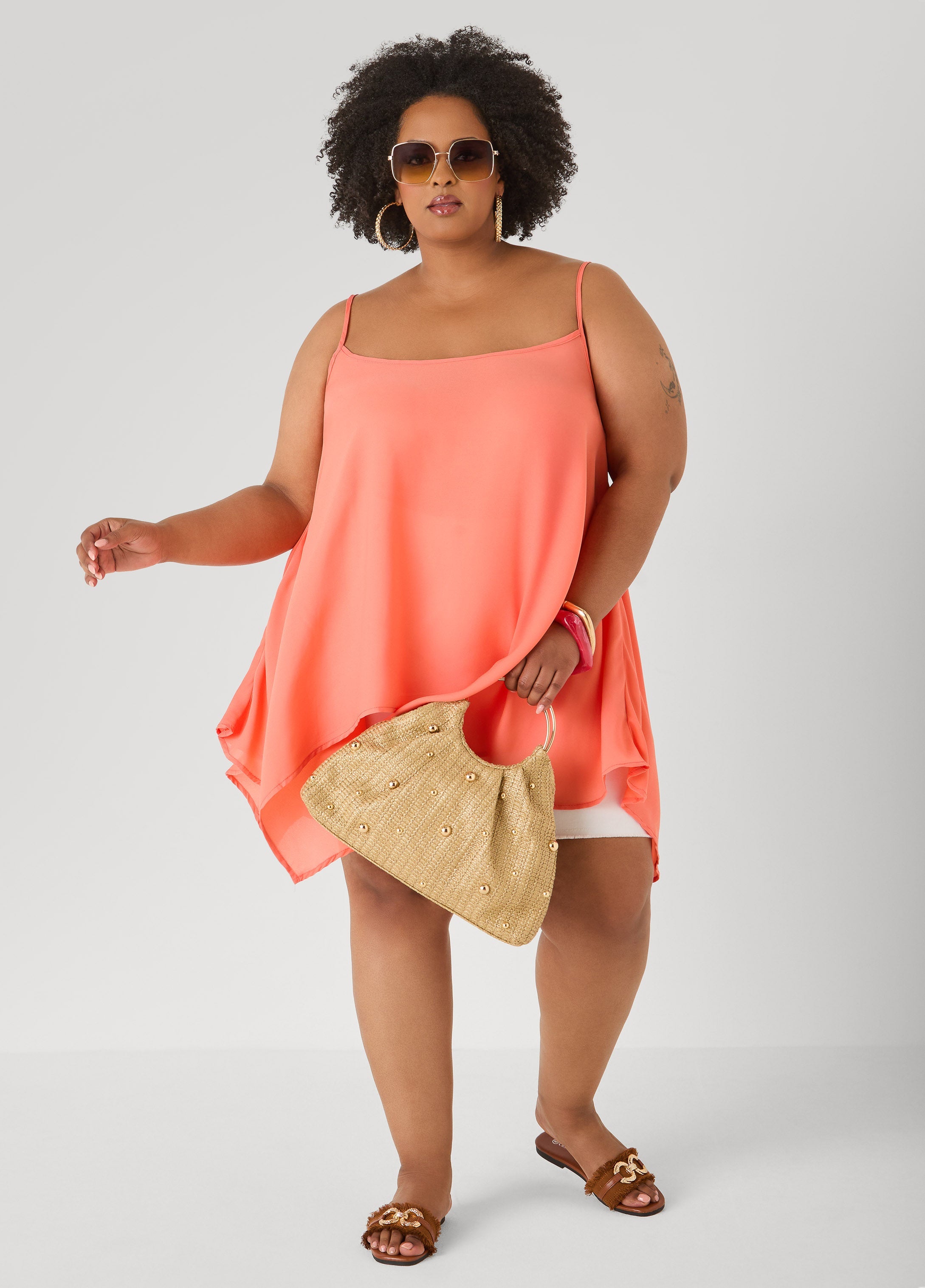 Crepe Handkerchief Tank