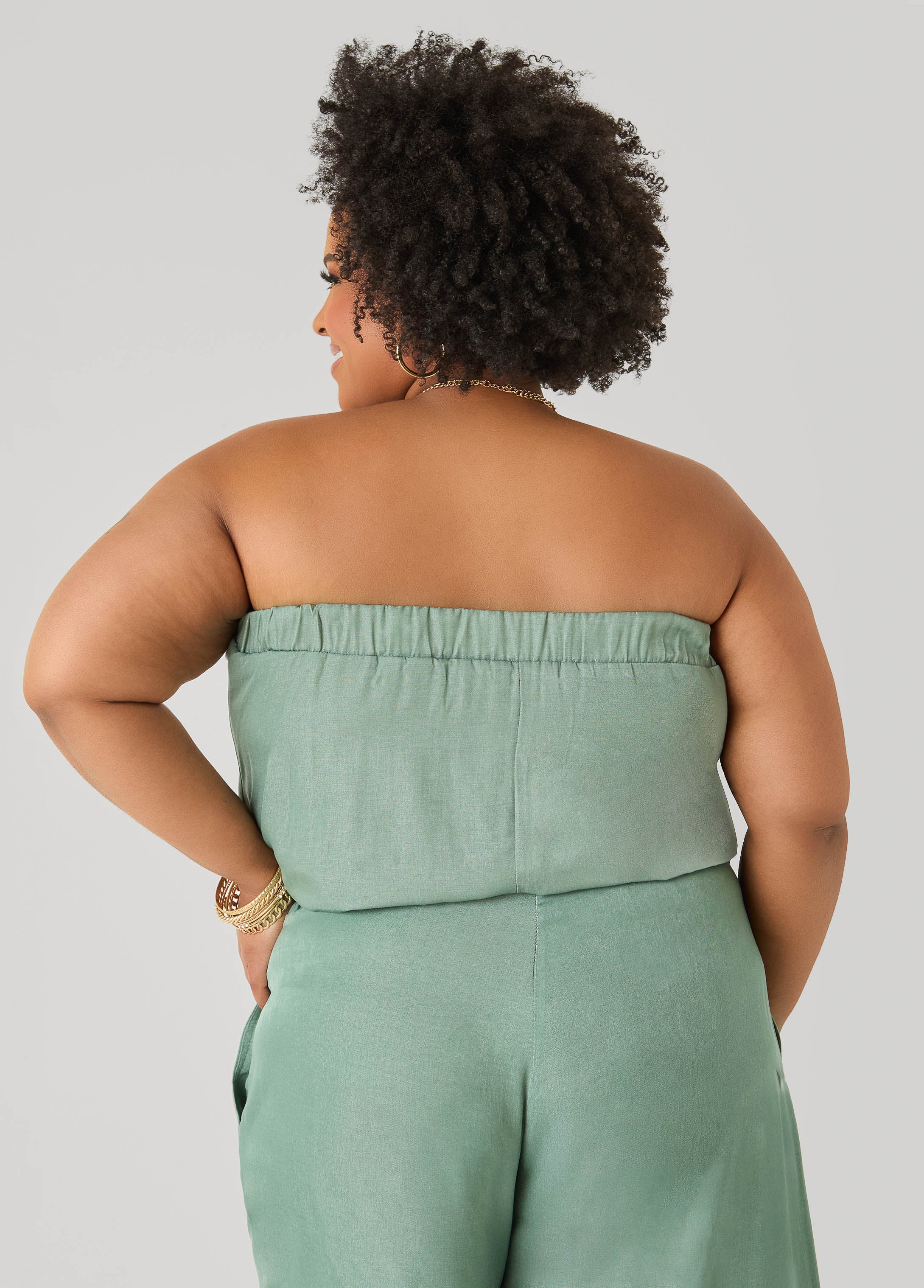Sage Green Bubble Tube Top