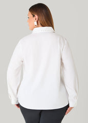 Crystal Cotton Blend Shirt