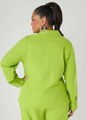 Long Sleeved Linen Blend Shirt