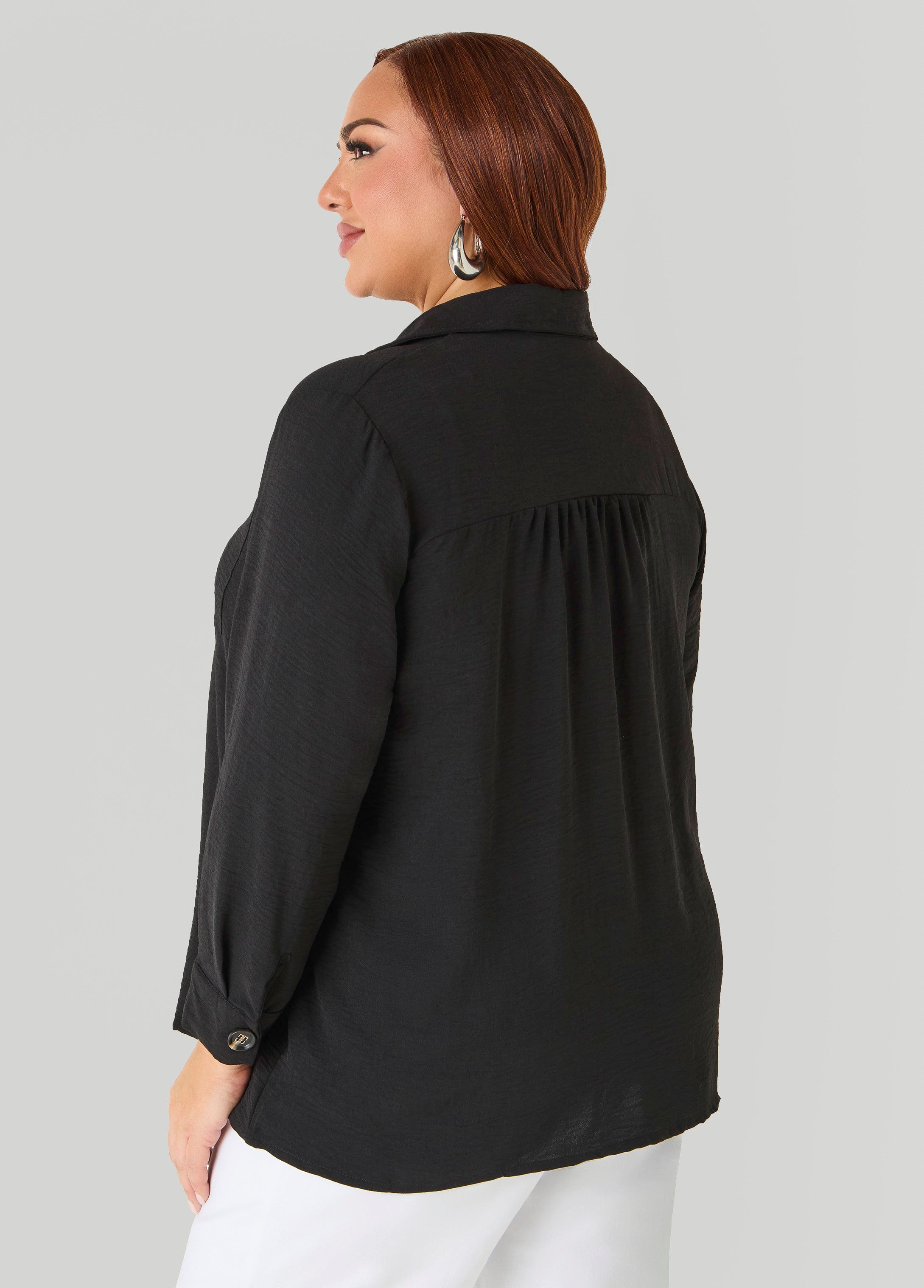 Textured Collared Shirt