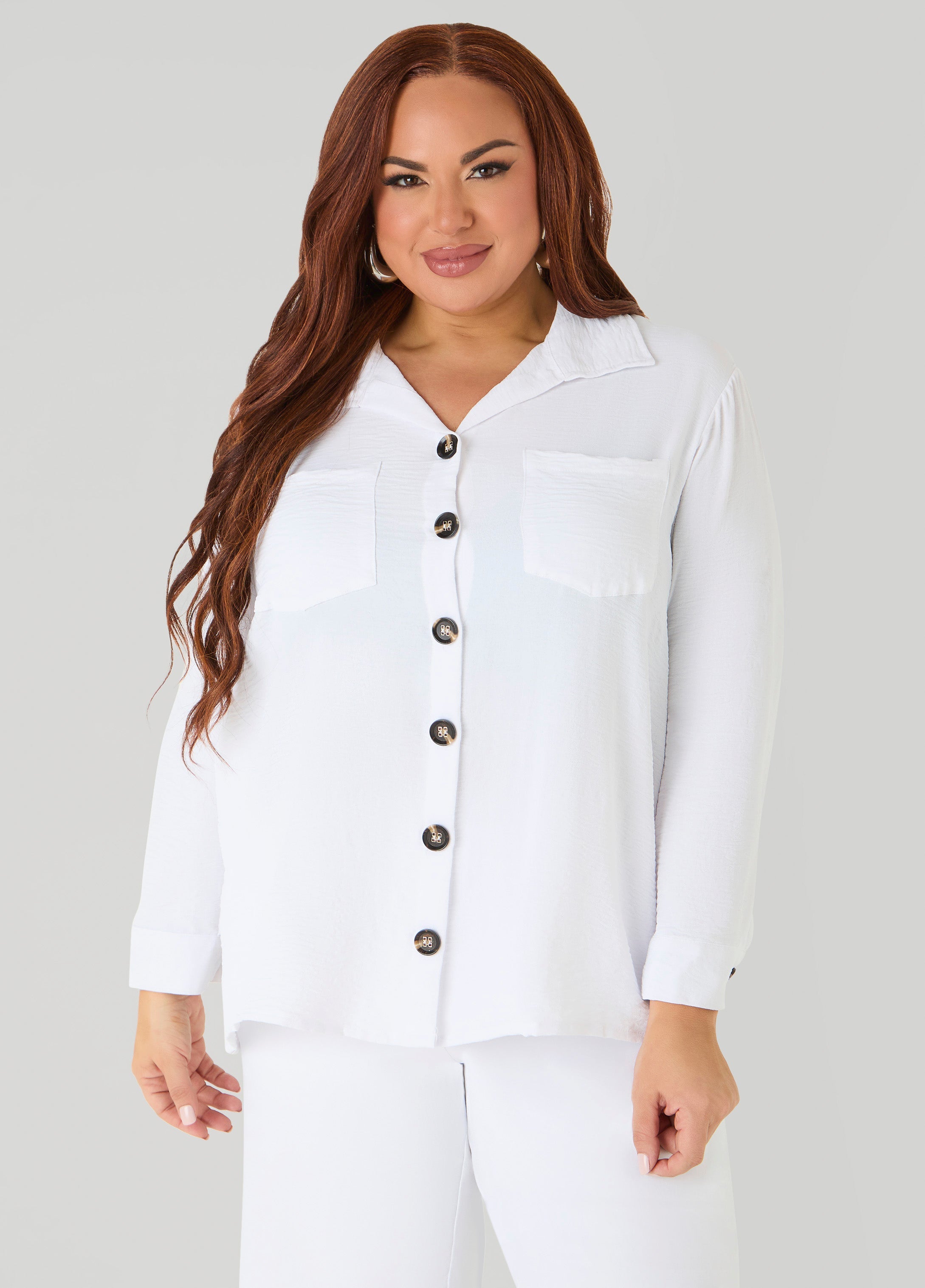Textured Collared Shirt