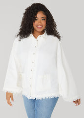 Bell Sleeved Denim Poncho