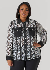 Zebra Organza Shirt