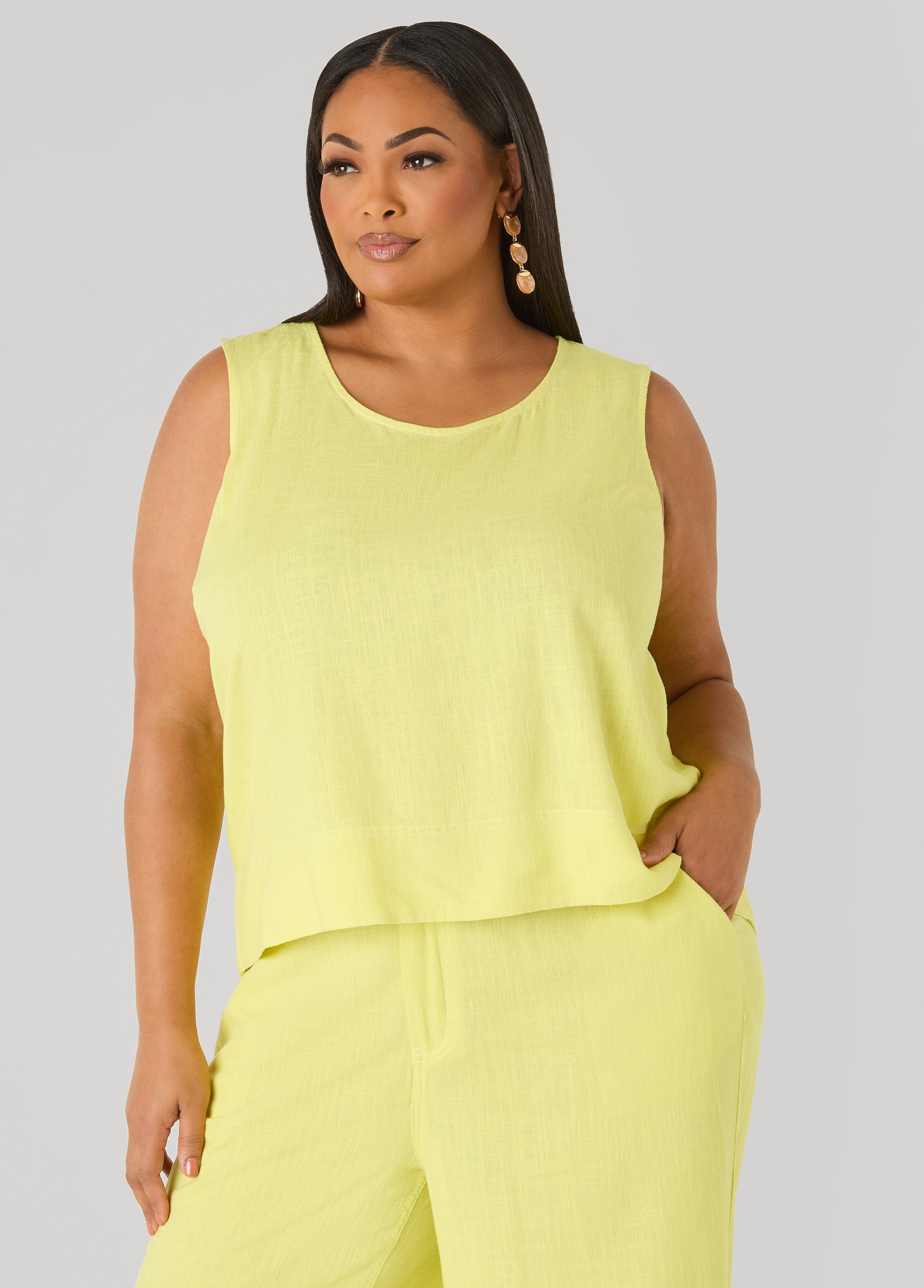 Linen Blend Top