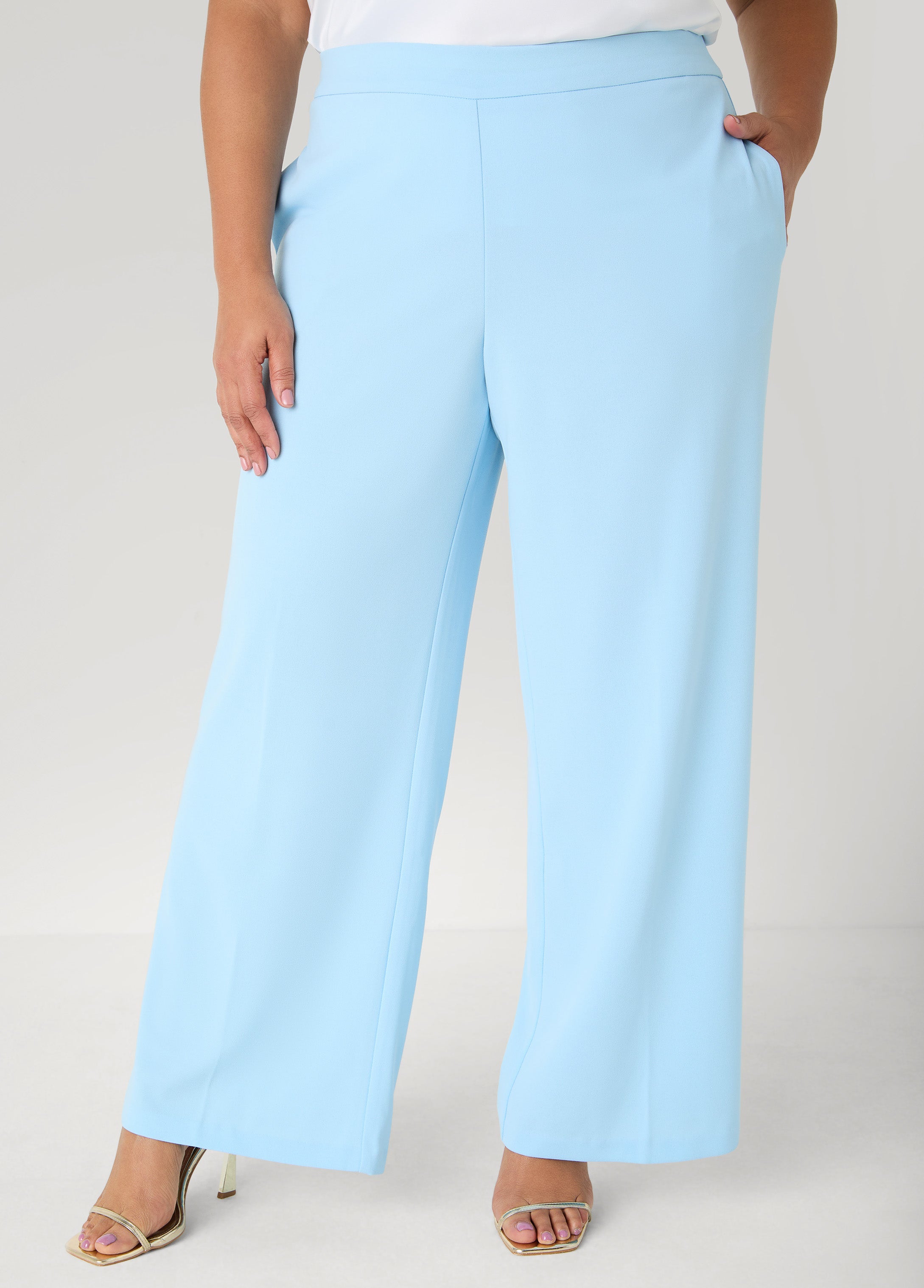 Pull On Straight Leg Pants