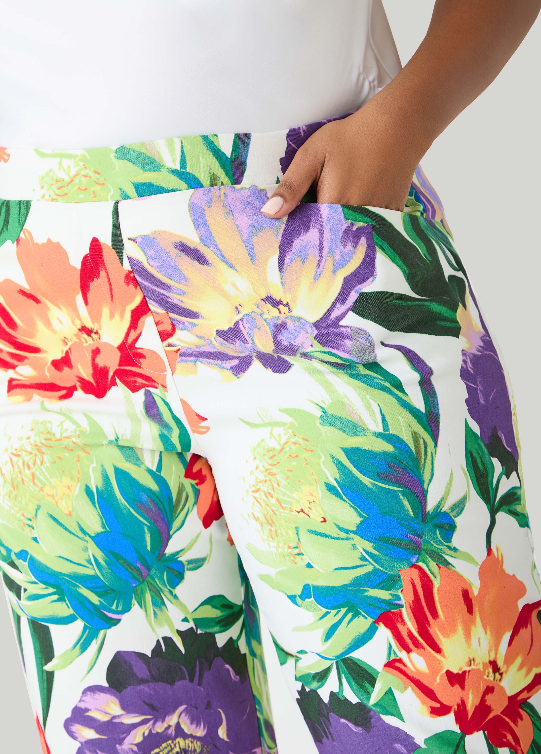 Millennium Floral Print Trousers