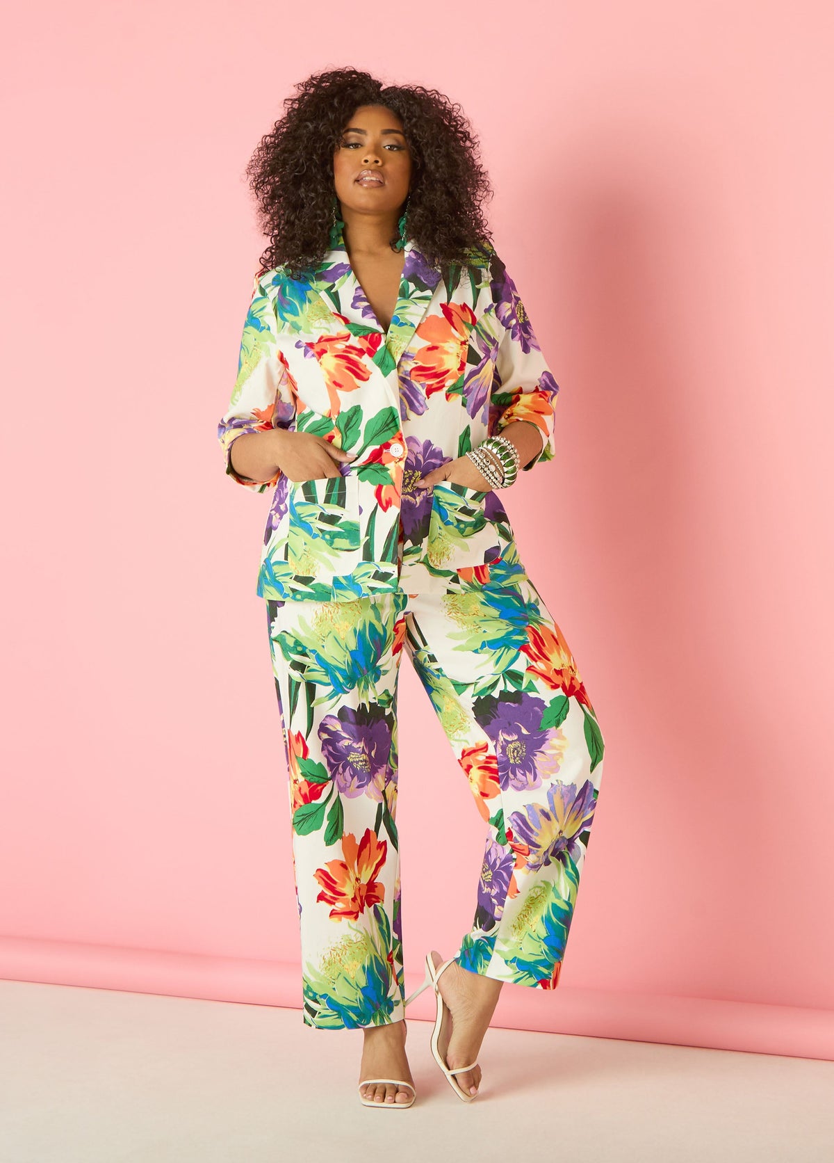Millennium Floral Print Trousers