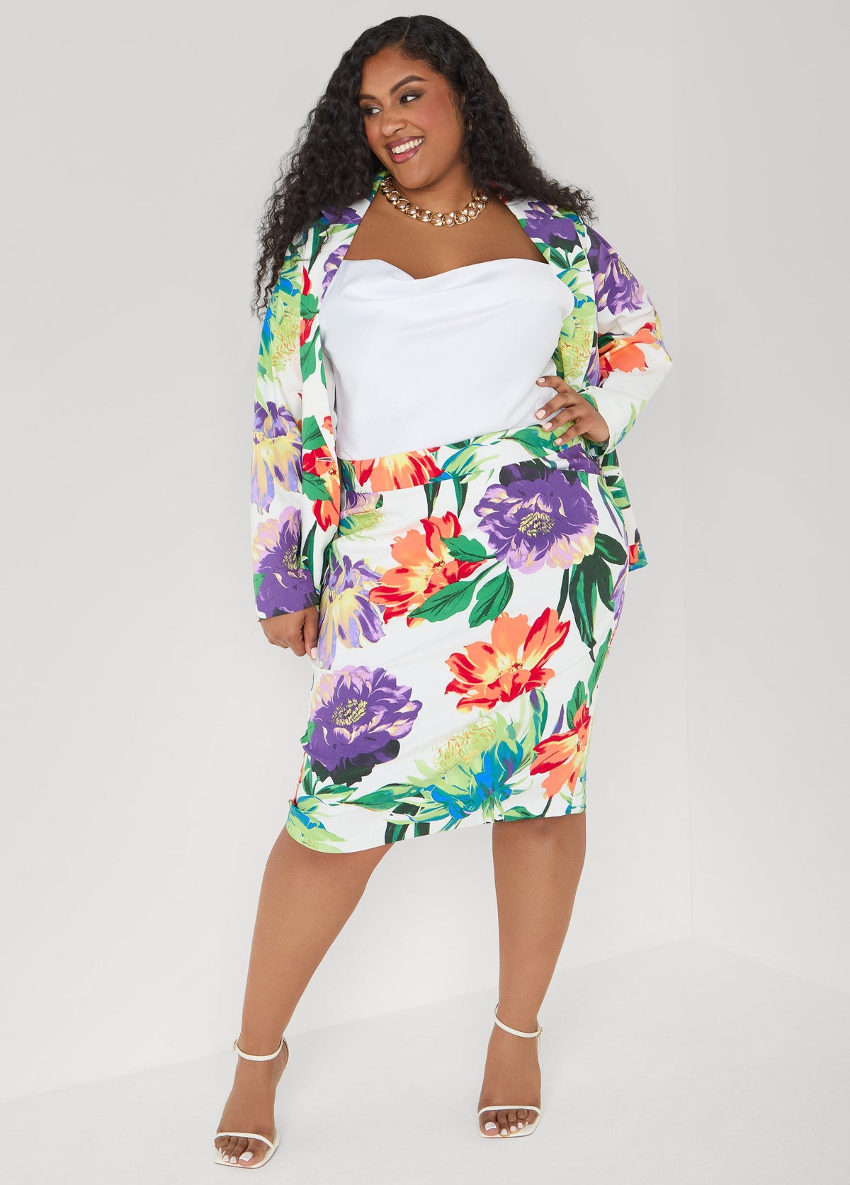 Millennium Floral Print Skirt