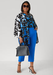 Millennium Button Accented Capris