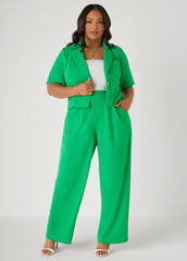 Pleated Wide Leg Pants