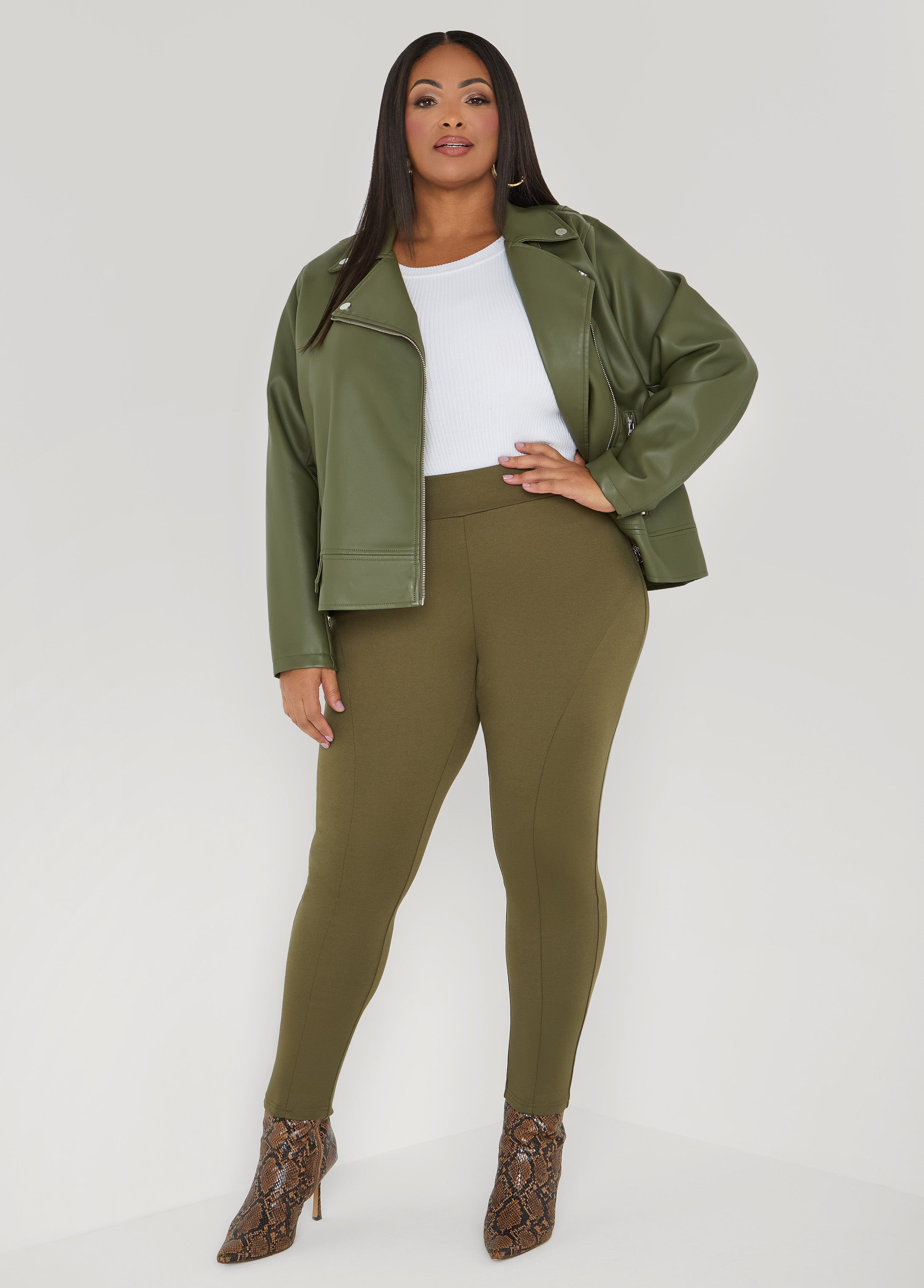 Seam Detailed Ponte Leggings
