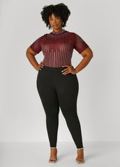 Ponte High Rise Pull On Leggings