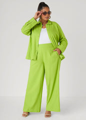 Pull On Linen Blend Pants