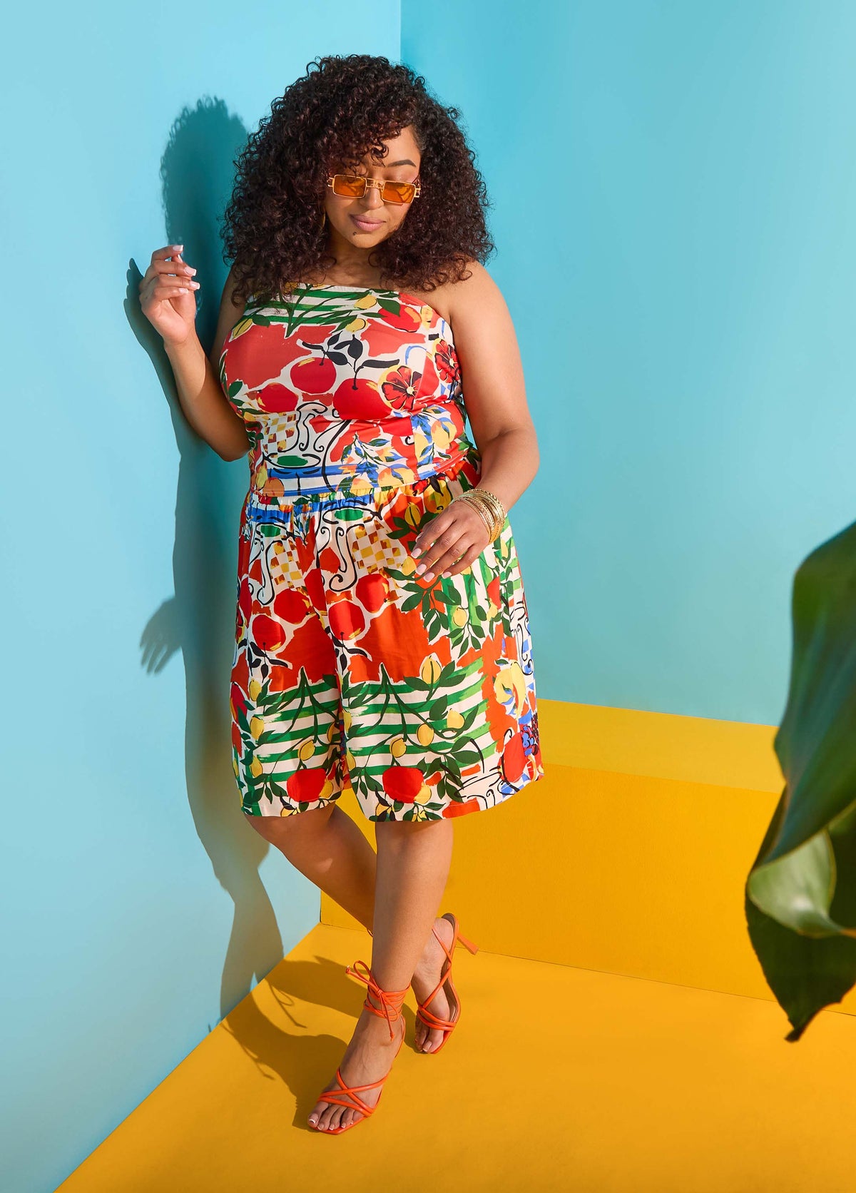 Printed Pull On Shorts