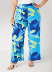 Tropical Wide Leg Pants
