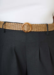 Belted Wide Leg Pants
