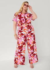 Printed High Waist Pants