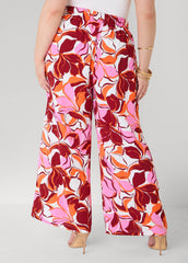 Printed High Waist Pants
