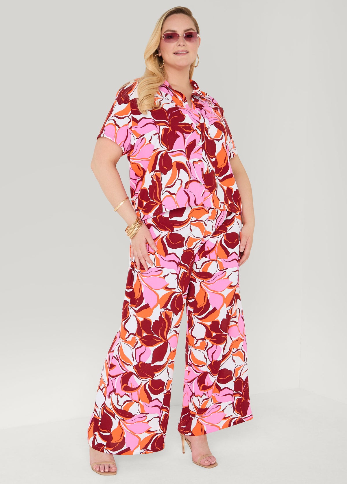 Printed High Waist Pants