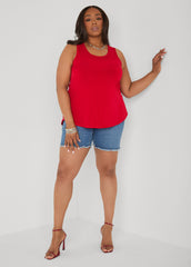 Cutout Knit Tank