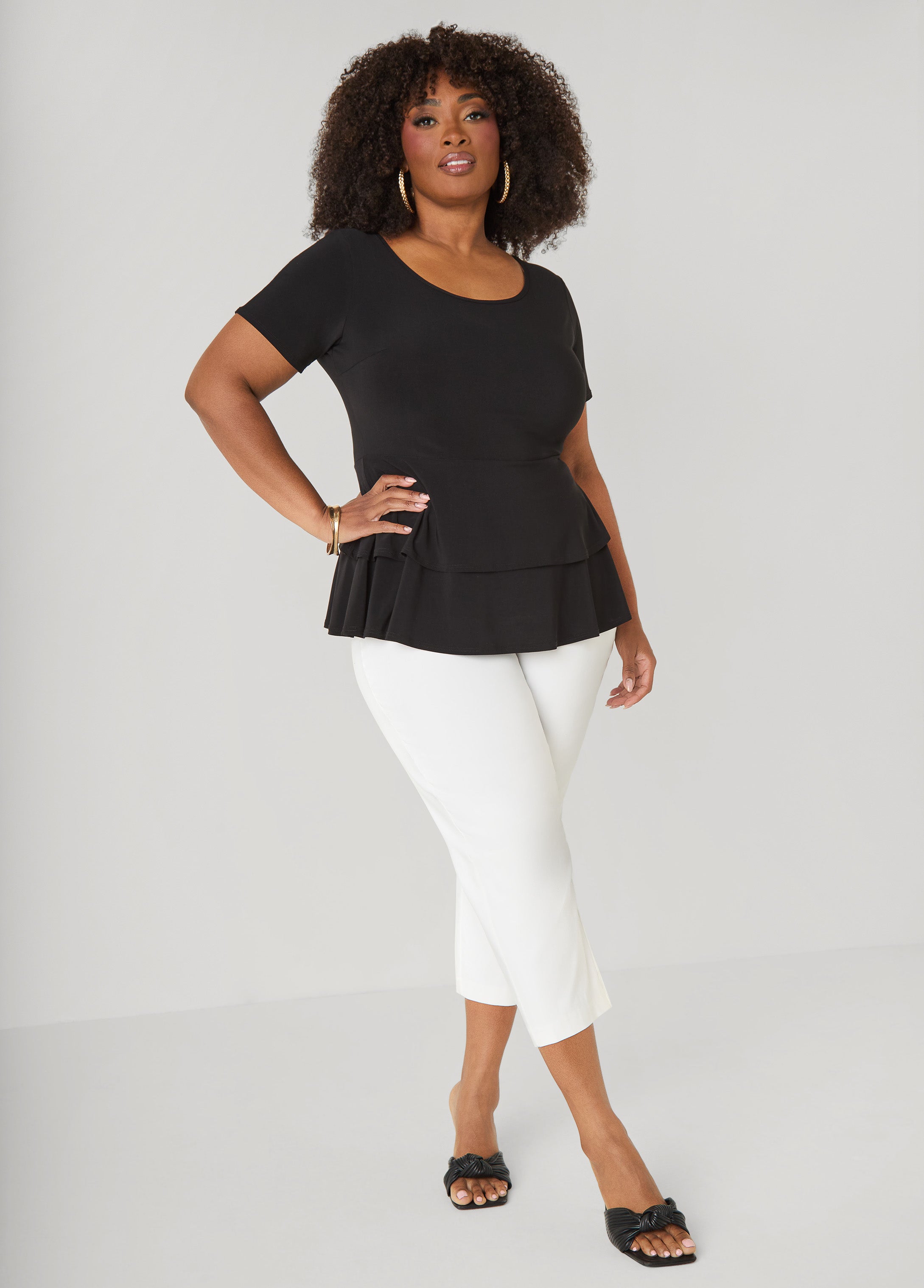 Tiered Peplum Top