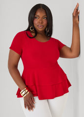 Tiered Peplum Top