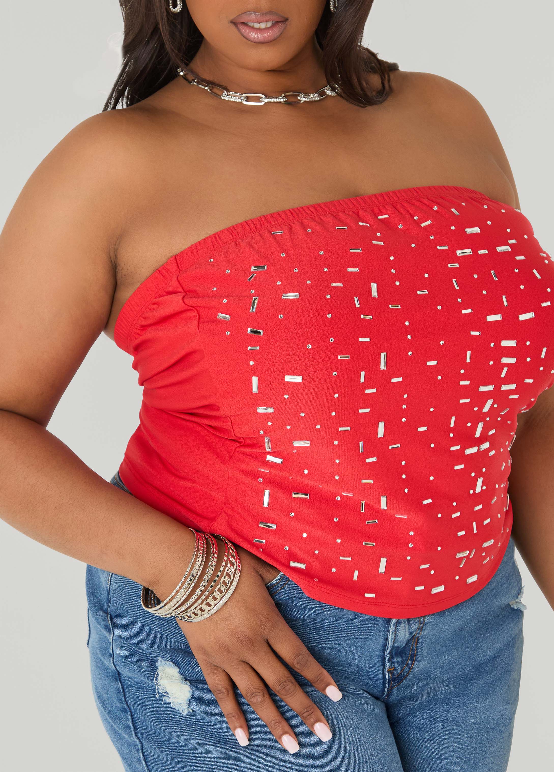 Crystal Tube Top