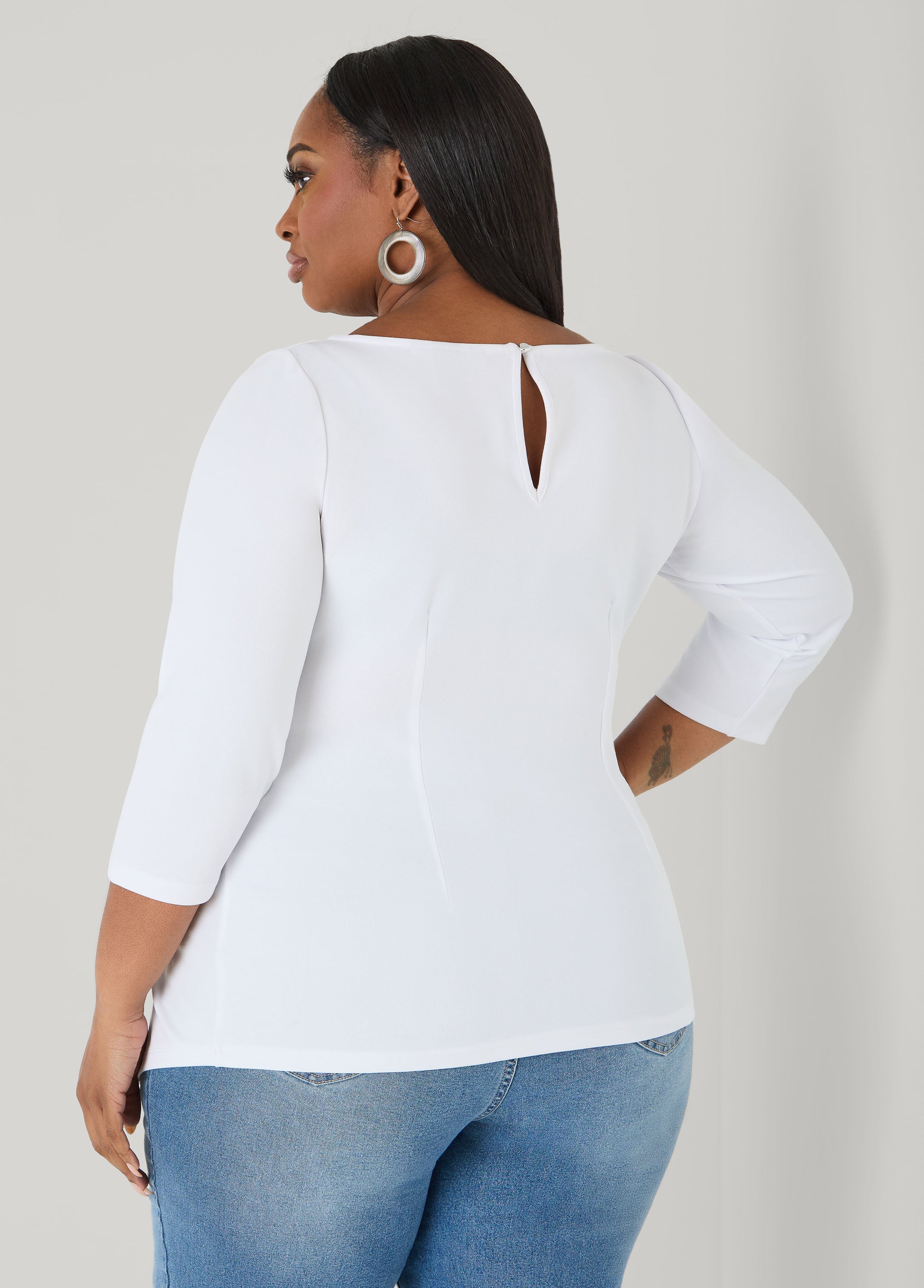 Knotted Boat Neck Top