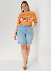 Queen Off The Shoulder Tee