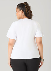 Flower Queen Puff Sleeved Tee