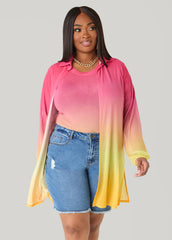 Ombre Mesh Tee