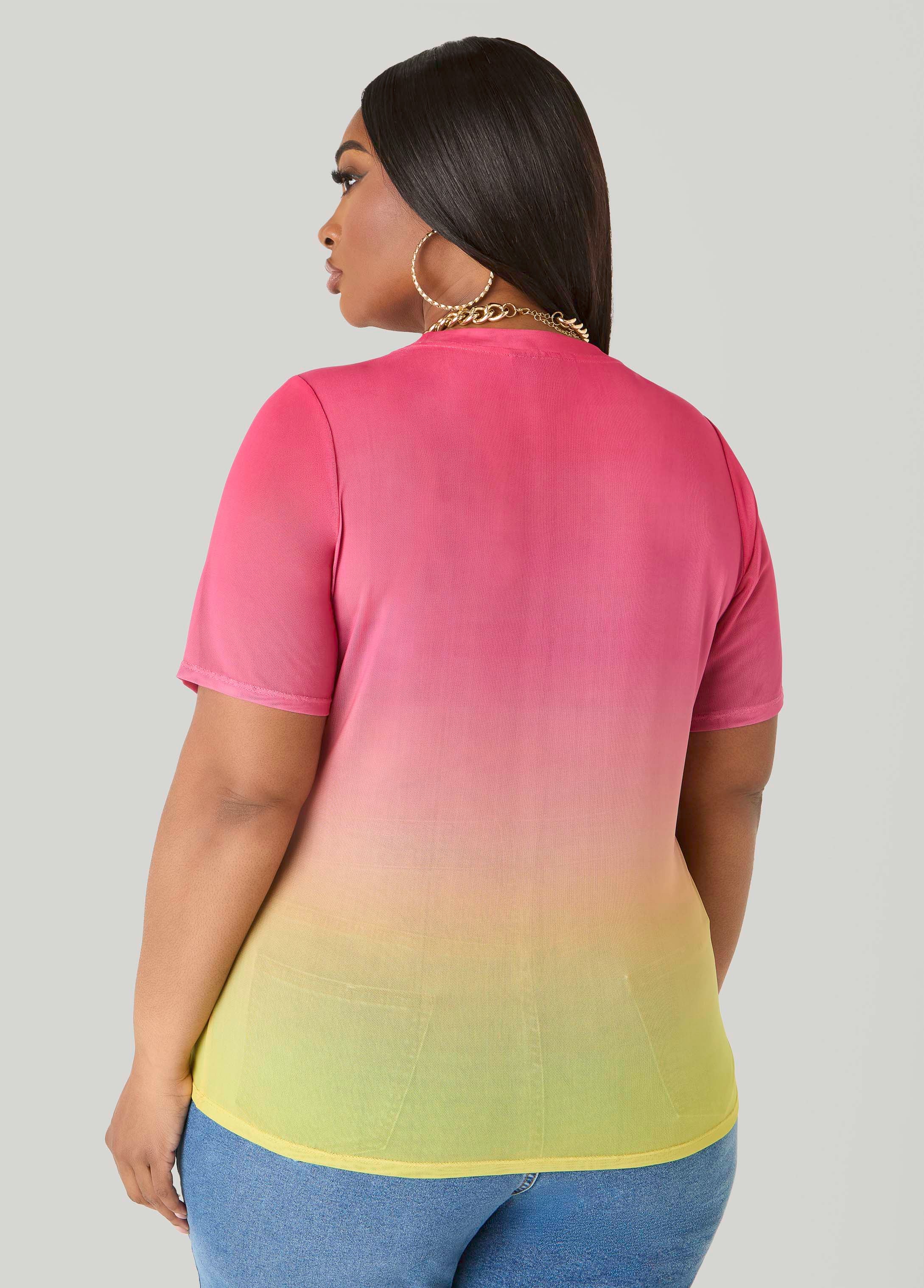 Ombre Mesh Tee