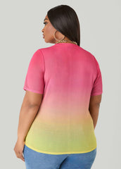 Ombre Mesh Tee