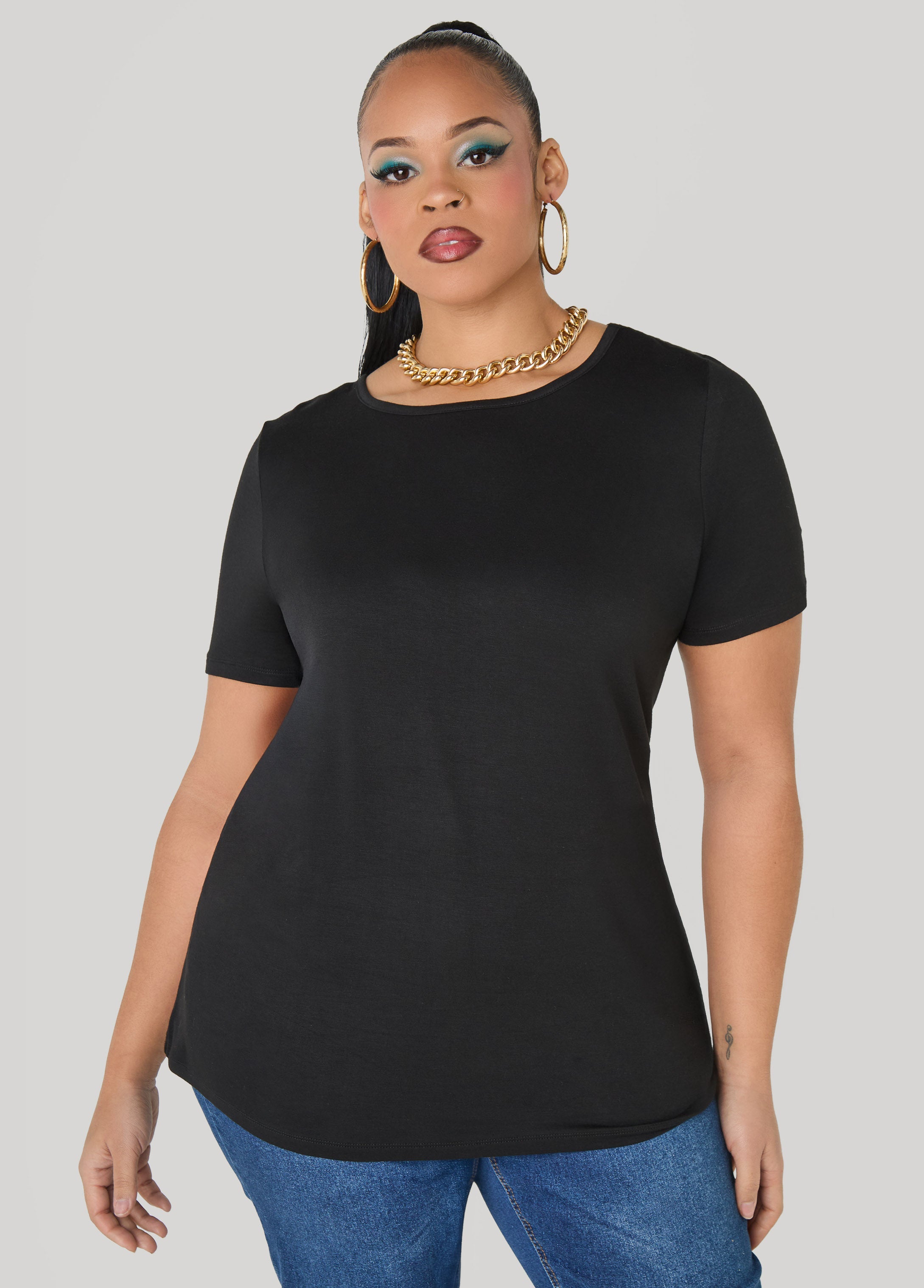 Basic Crewneck Jersey Tee