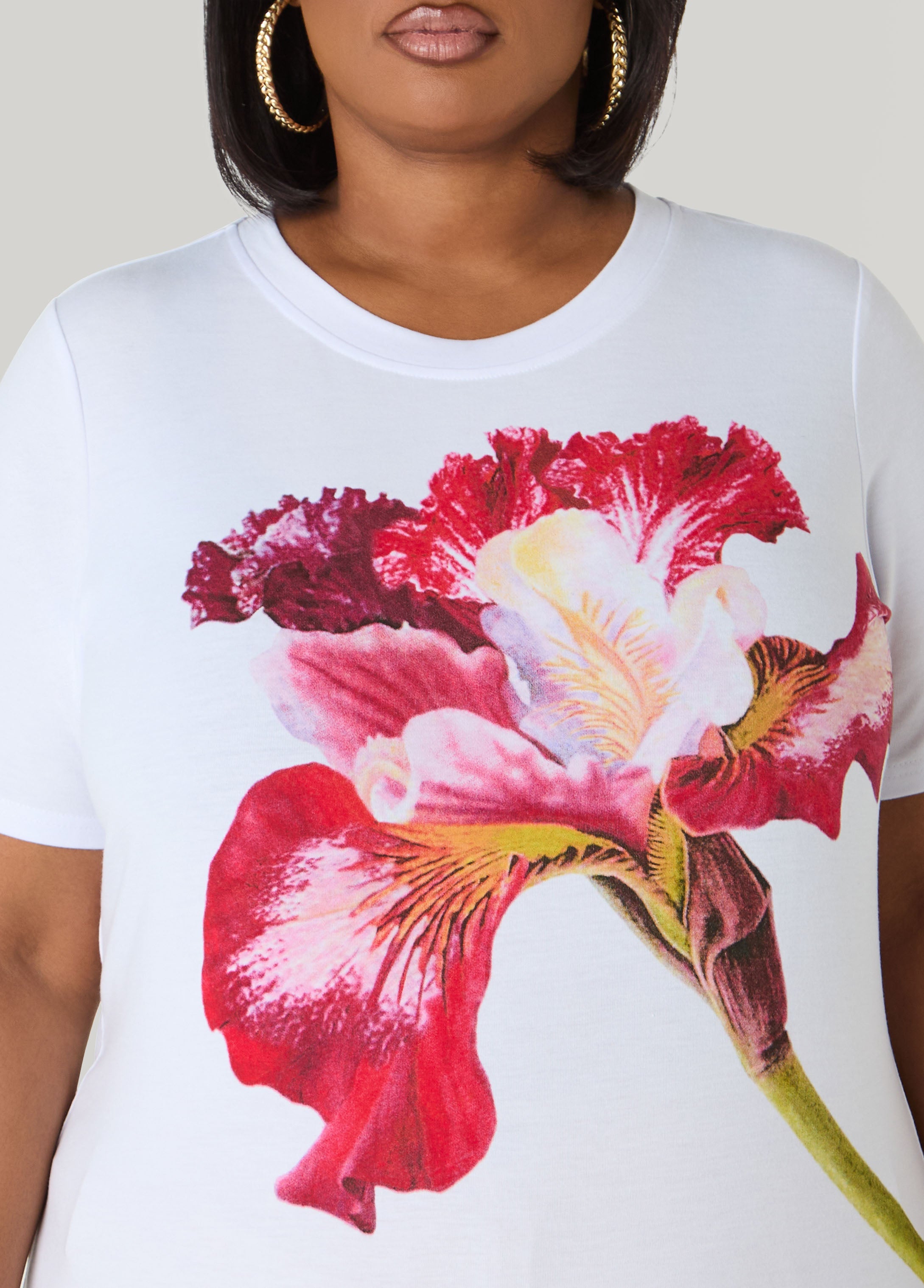 Floral Jersey Graphic Tee