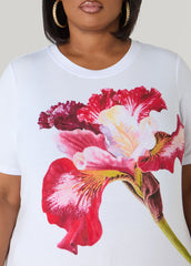 Floral Jersey Graphic Tee