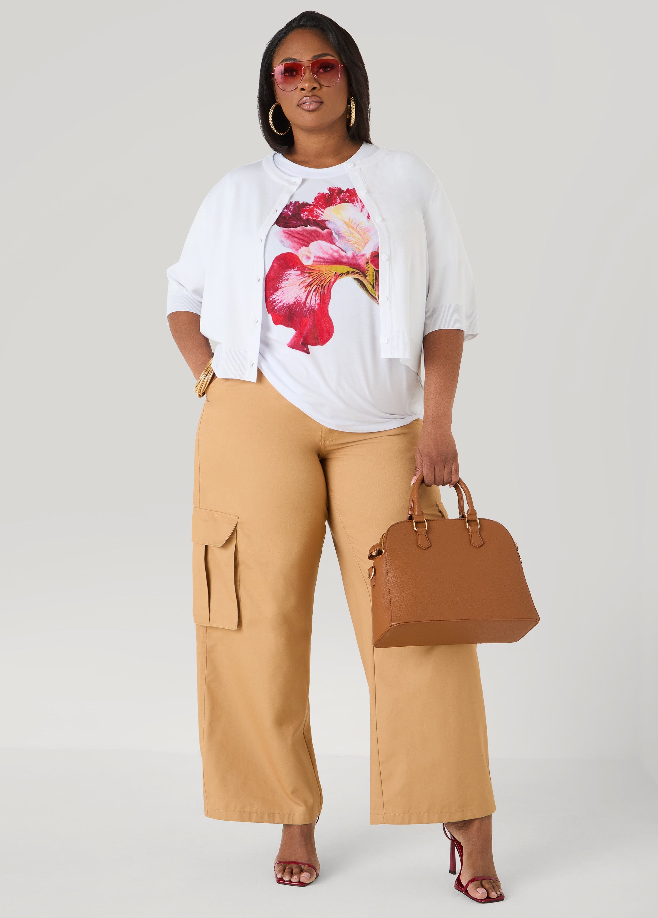 Floral Jersey Graphic Tee